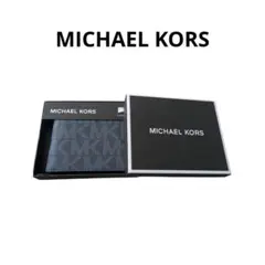 MICHAEL KORS 二つ折り財布 ダークブルー