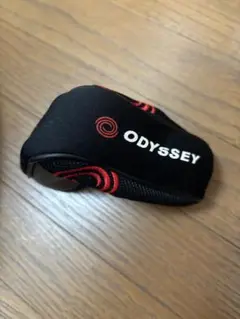 ODYSSEY パター用ヘッドカバー 黒/赤
