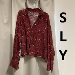 SLY 長袖 ペイズリー柄 シャツ レッドのサムネイル