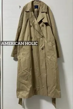 k0345 AMERICAN HOLIC トレンチコート　スプリングコート