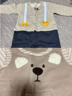 よん様クマのロンパース80サイズ2枚