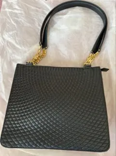 BALLY バリー 花柄 2WAY ショルダーバッグ ボストン 大容量 ブラック 