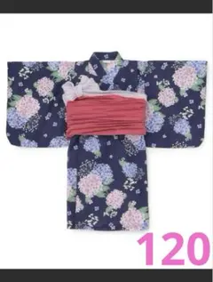 プティマイン 120 浴衣 紫陽花のサムネイル