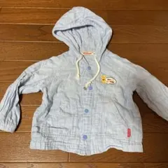 Miki House 水色 フード付きジャケット 30