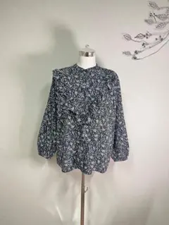 DRESKIP レディース ブラウス ブラック L 【c0226】