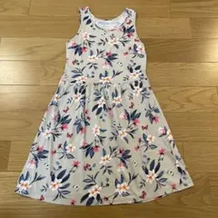H&M 花柄ノースリーブワンピース 134/140