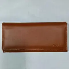 ブラウン 合成皮革 シンプル長財布 新品未使用