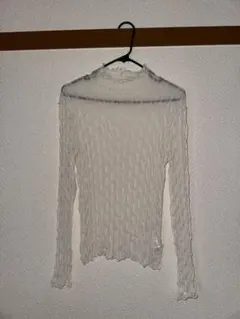 GRL クリーム色 長袖トップス M インナー 重ね着 フェアリーグランジ