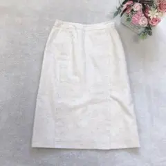 エル ひざ丈タイトスカート シンプル 定番 おすすめ ベーシック スリット 無地のサムネイル