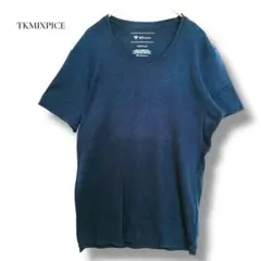 【THE SHOP TK】TK MIXPICE 半袖Tシャツ M ネイビー日本製のサムネイル