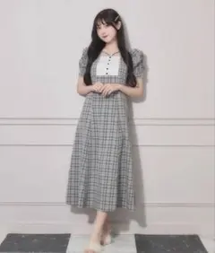 pium クロステープカットアウトロングワンピース - メルカリ
