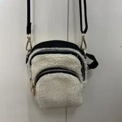 ボアショルダーバッグ