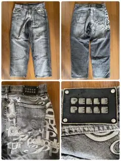 PELLE PELLE 刺繍 デニム HIPHOP B系 y2k w36のサムネイル