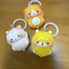 動物マスコット めじるしチャーム　キーホルダー 3点セットのサムネイル