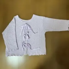 ピンクラテ　淡いピンクのカーディガンとトップスセット