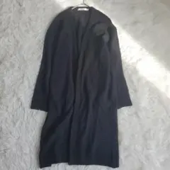 MOUSSY マウジーニットロングカーディガン Fサイズ ブラック 両ポケット