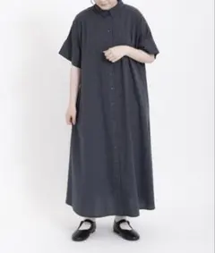 SamansaMos2 サマンサモスモス　半袖　シャツワンピース