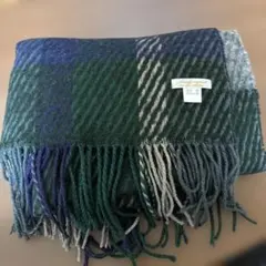 fredy repit チェック柄フリンジマフラー