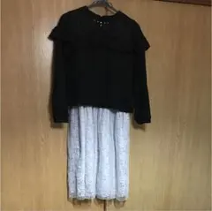 ニットとワンピースのセットアップ