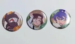 忍たま　雑渡昆奈門/善法寺伊作/食満留三郎　百面相缶バッジ　隠密活動中の段