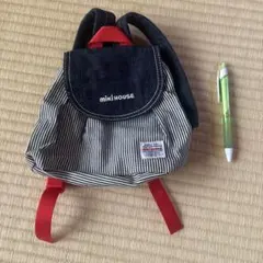 MIKI HOUSE デニム ストライプ リュックのサムネイル