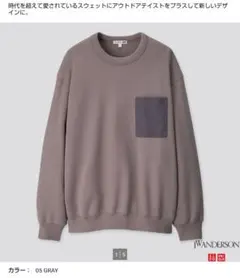 ユニクロ×JWアンダーソン スウェットシャツ グレー
スウェットシャツ(長袖