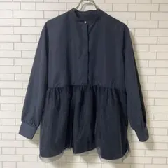 AfternoonTea WARDROBE 長袖 ブラウス ネイビーのサムネイル