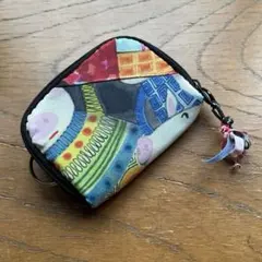 1点限り♪ハンドメイド　アルベロベロ生地使用ぶたさん キーカードケース