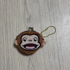 おさるのジョージ コインケース キーチェーン付き