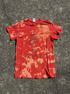 シンプソンズ　Tシャツ　タイダイ染　風　デザイン　ボロ　ブリーチ加工