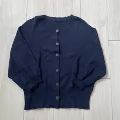 【N.NATURAL BEAUTY BASIC】ネイビーカーディガンM