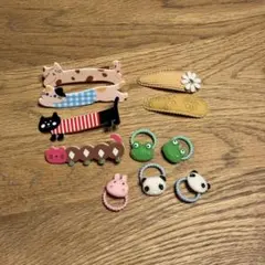 子ども ヘアアクセサリーセット ネコヘアピン
