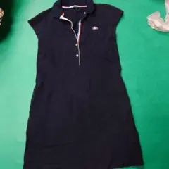 LACOSTE ポロワンピース ネイビー