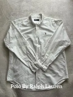 90s polo ラルフローレン 長袖BDシャツ オフホワイト