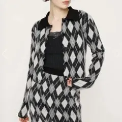 SLY ARGYLE CHECK HG POLO シャツ