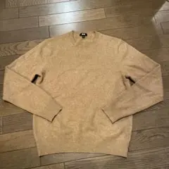 【美品】UNIQLO ユニクロ　カシミヤ クルーネックセーター S ブラウン