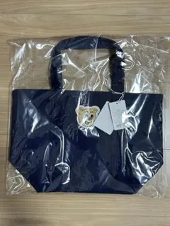 【新品、未使用】FEILER オールドテディ　ワッペントートバッグ ネイビー