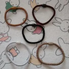 FRANCE Luxe ヘアゴム5本セット(CamelBack)