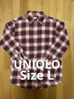 UNIQLO ユニクロ ネルシャツ フランネルシャツ チェックシャツ Ｌ