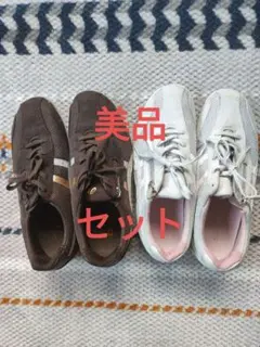 美品アシックス　レディース 2足セット　25.0