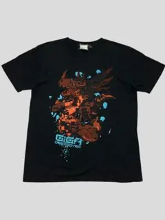 00s　デジモン アドベンチャー メタルグレイモン Tシャツ　平成 ブラック　L