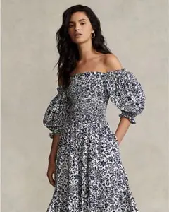 【現行】美品 ラルフローレン 花柄 フラワーワンピース M