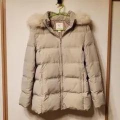 組曲 フォックスファー付きダウンジャケット