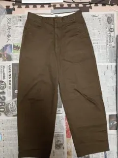 ユニクロ uniqlo ワイドフィット チノパンツ オリーブ カーキ