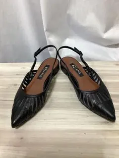 最終値下げ　美品　ダイアナ　レザーミュールサンダル ②