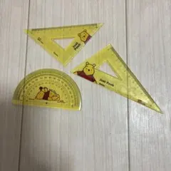 Just Pooh 三角定規と分度器セット