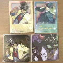 ジョジョ ダイソー スクエアコースター クリアフォトカード　４枚