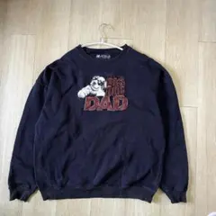 BIG DOGS 刺繍 トレーナー スウェット 秋冬 厚手 ネイビー USXL
