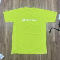 phiten 蛍光イエロー スポーツシャツ
