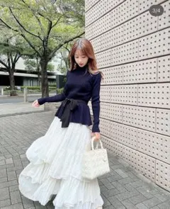 MICOAMERI ケーブルニット